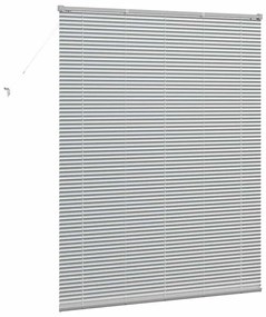 Persiana de Janela com cortinas Outros Manual Prata 80 x 130 cm Alumín