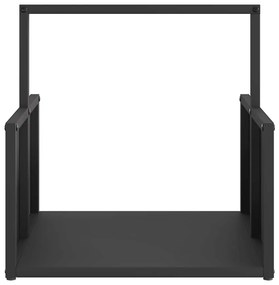 Suporte para lenha 40x40x40 cm aço laminado a frio preto