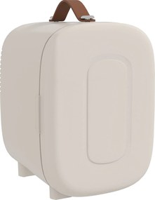 HOMCOM Frigorífico Pequeno de Cosméticos 4L 9V/240V para Arrefecer e Aquecer Mini Frigorífico para Beleza 20,3x26,3x28 cm Creme | Aosom Portugal