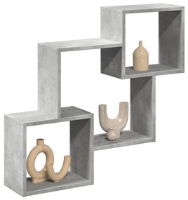 Armário de parede 78x18x71 cm deriv. madeira cinzento cimento