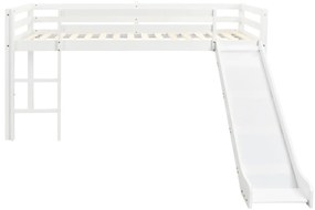 Estrutura de cama infantil c/ escorrega e escada pinho 97x208cm