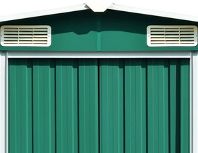 Abrigo de jardim 257x990x181 cm aço galvanizado verde
