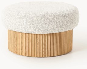 Pufe XL em teddy-bouclé com arrumação Nala