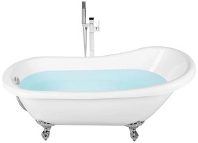 Banheira autónoma branca 153 cm CAYMAN Beliani