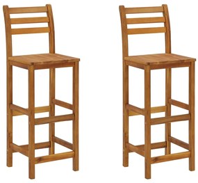 Conjunto de bar para jardim 3 pcs madeira de acácia maciça