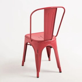 Pack 6 Cadeiras Torix Vintage - Vermelho vintage