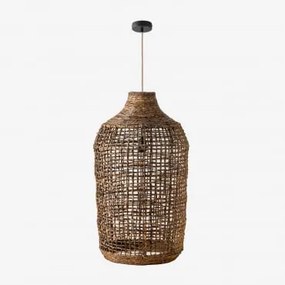 Lâmpada De Teto Arantxa Natural - Preto & Ø40 Cm Arantxa - Sklum