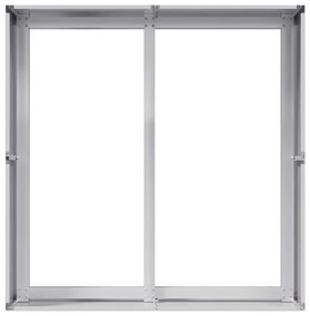 Planter 80x80x40 cm aço galvanizado