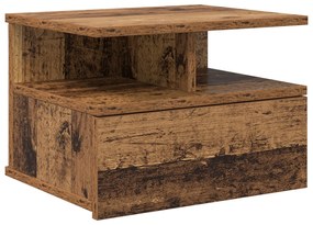 Criado-mudo Flutuante Madeira Antiga 40x31x27 cm Madeira de Engenharia