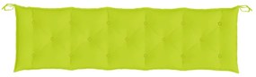 Almofadões banco jardim 2 pcs tecido oxford verde brilhante
