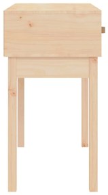 Mesa consola 76,5x40x75 cm madeira de pinho maciço