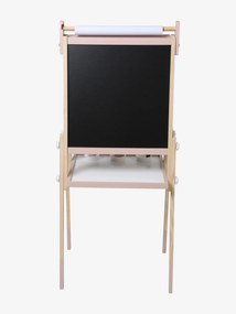 Quadro Montessori, dobrável e regulável em altura, 3 em 1, em madeira FSC® rosa medio liso