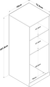 Armário para Máquina de Lavar Roupa "Heimdall" - Design Moderno - Bran