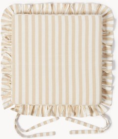 Almofadas de assento às riscas Ivette, conjunto de 2