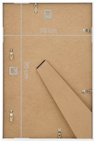 Molduras para parede ou mesa 5 pcs 70x90 cm MDF branco