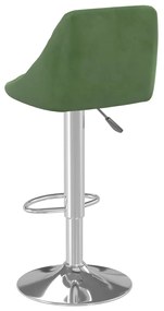 Bancos de bar 2 pcs veludo verde-escuro