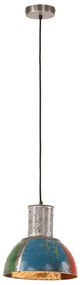 Candeeiro suspenso industrial redondo 25W 28,5 cm E27 multicor