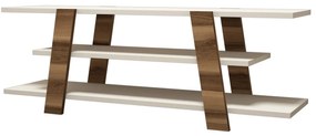 ****  
Móvel TV Flower – Nogueira e Creme – 120x42x33,6 cm

**