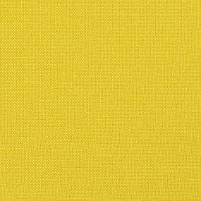 Sofá de 2 lugares 140 cm tecido amarelo-claro