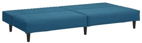 2 pcs conjunto de sofás veludo azul