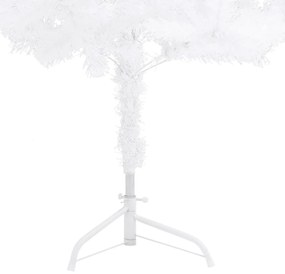 Árvore de Natal artificial de canto 240 cm PVC branco
