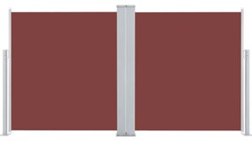 Toldo lateral retrátil 100x600 cm castanho
