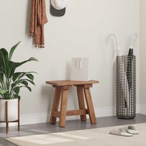 vidaXL banco Natural 50,5 x 25 x 47,5 cm Madeira de mogno maciça