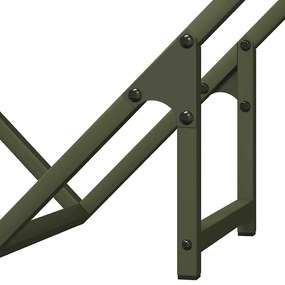 Suporte para lenha aço laminado a frio verde azeitona