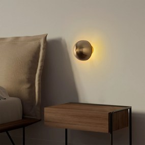 Candeeiro de Parede Fungal – Dourado – Diâmetro 16 cm
