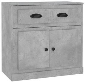 Aparadores 2 pcs derivados de madeira cinzento cimento