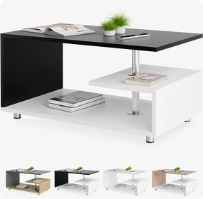 Mesa de centro Orlando 95x55x50cm Branco/Preto
