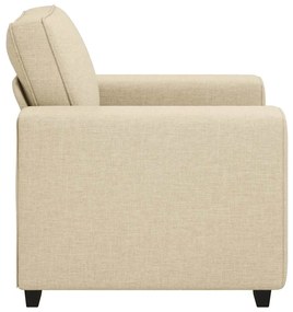 Poltrona 60 cm tecido cor creme