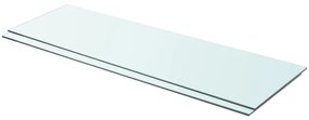 vidaXL Prateleiras 2 pcs 90x30 cm vidro transparente