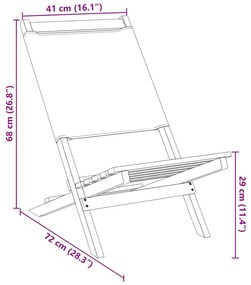 Cadeiras de jardim 2 pcs acácia maciça/tecido cinza-acastanhado