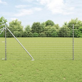 Cerca Euro com 7 Postes de Ponta 1x10 m Aço Galvanizado
