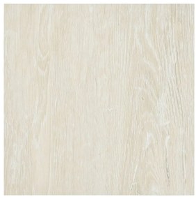 Tábuas de soalho autoadesivas 55 pcs 5,11 m² PVC creme