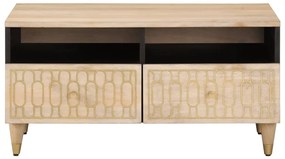 Mesa de centro 80x54x40 cm madeira de mangueira maciça