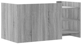 Mesa de centro 100x50x50cm derivados de madeira cinzento sonoma