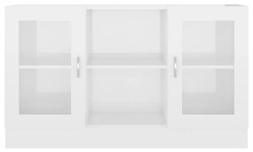 Aparador Vitrine Real de 120 cm - Branco Brilhante - Design Moderno