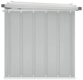 Caixa de arrumação para jardim 109x67x65 cm cinzento