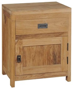 Mesa de cabeceira teca maciça 40x30x50 cm