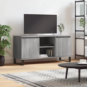 vidaXL Móvel de TV 104x35x50 cm derivados de madeira cinzento sonoma