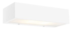 Candeeiro de parede design oblongo branco 25 cm - Houx Design