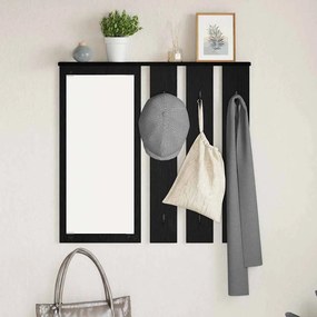 Cabideiro de Parede Carvalho preto 84 x 10 x 80 cm