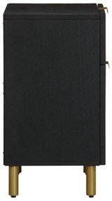 Mesa de cabeceira 50x33x60 cm derivados de madeira preto