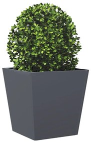 Vaso/floreira de jardim 40x40x40 cm aço antracite