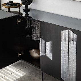 Console Vienna – Preto – 180 cm x 80 cm x 40 cm