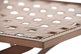 Cadeira de jardim dobrável Asina 40 x 95 x 40 cm Castanho antigo