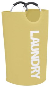 vidaXL Separador de roupa suja cor creme