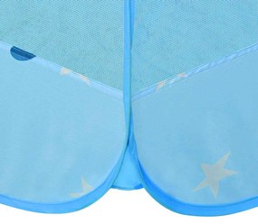 Tenda de brincar infantil com 250 bolas 102x102x82 cm azul